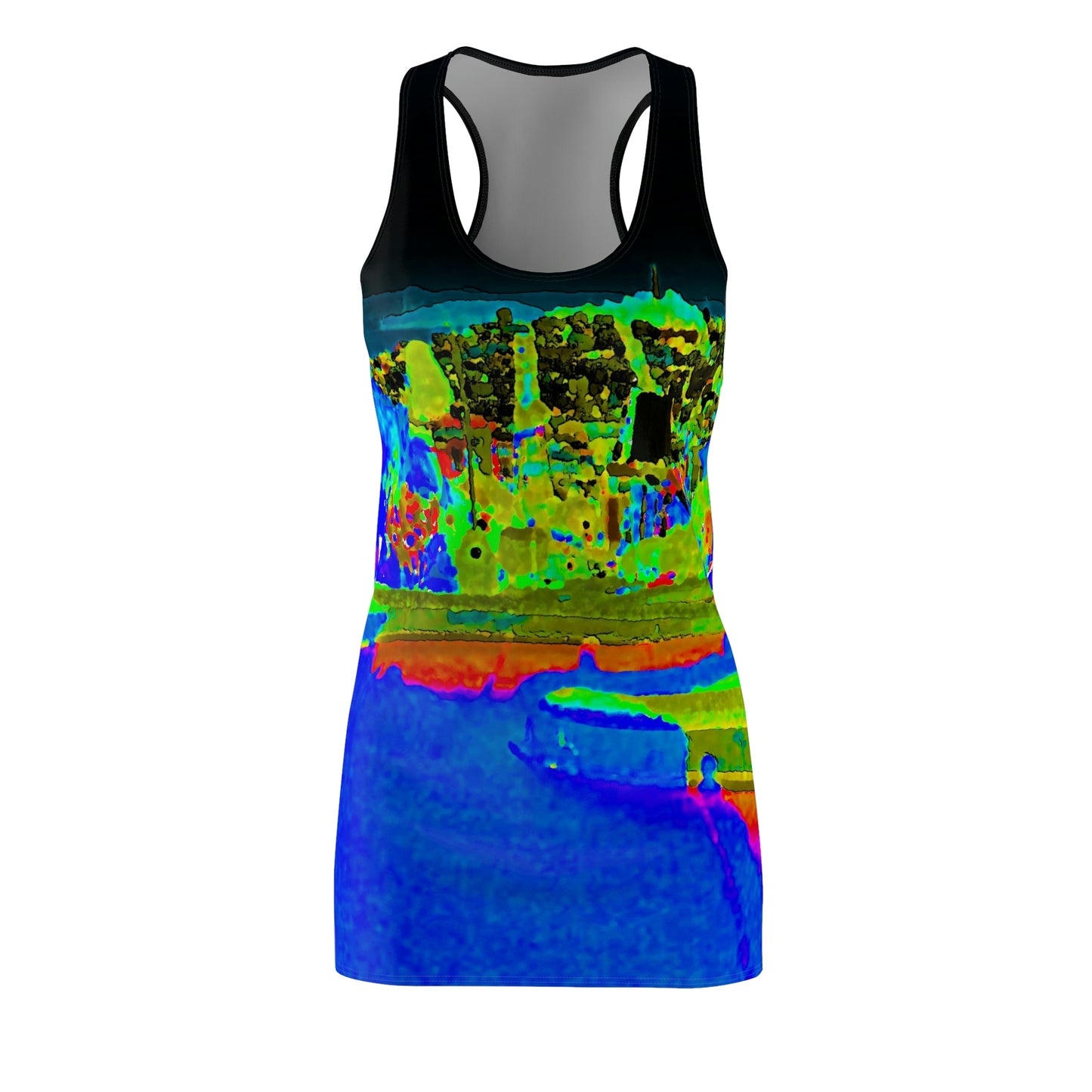 Women's Cut & Sew Racerback Dress ... "Lombard Street San Francisco, CA, USA" ... Family Archives 1970's ... Original Works ...