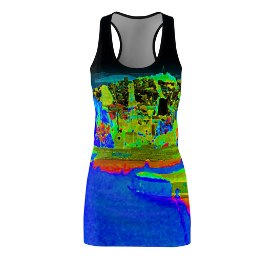 Women's Cut & Sew Racerback Dress ... "Lombard Street San Francisco, CA, USA" ... Family Archives 1970's ... Original Works ...