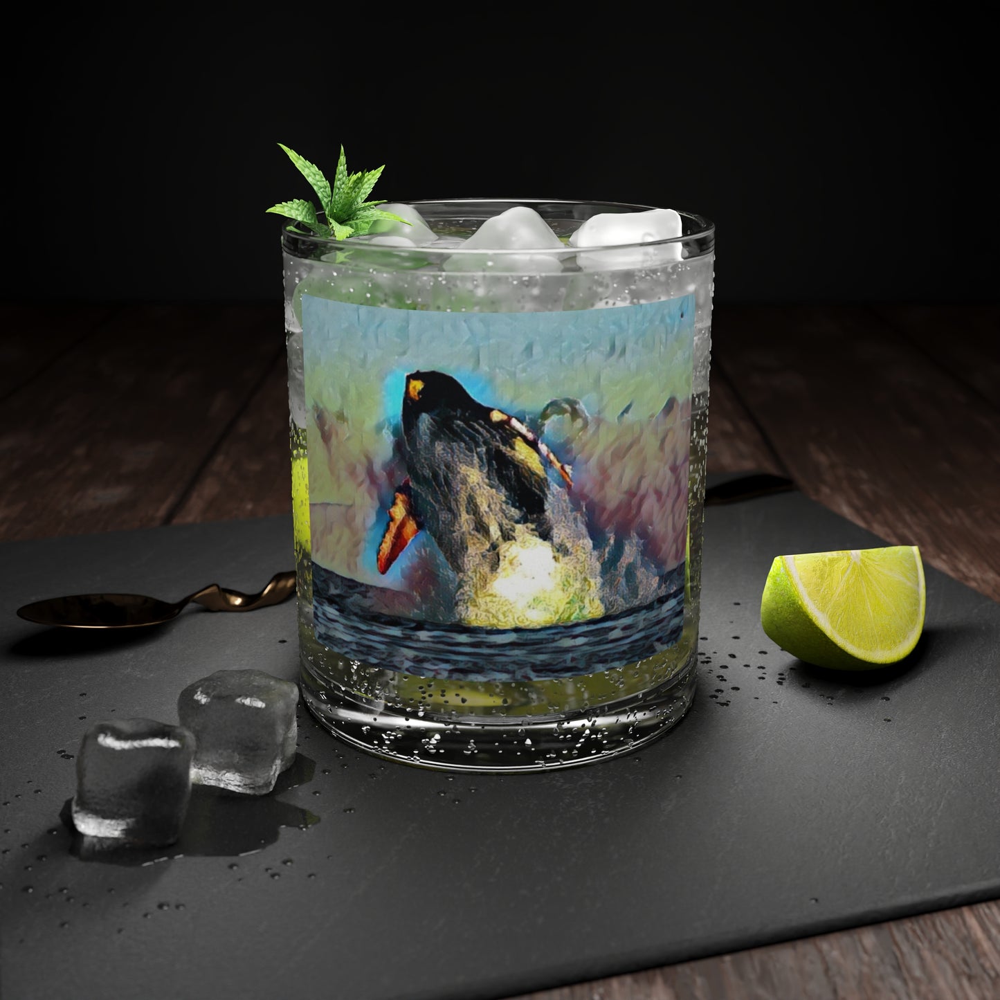 Bar Glass ... An Extraordinary Humpback Breach ... 'With Explosive Energy' ... Family Archives (KPH) ... Circa: 21st Century. Maui, HI ... Original Works ...