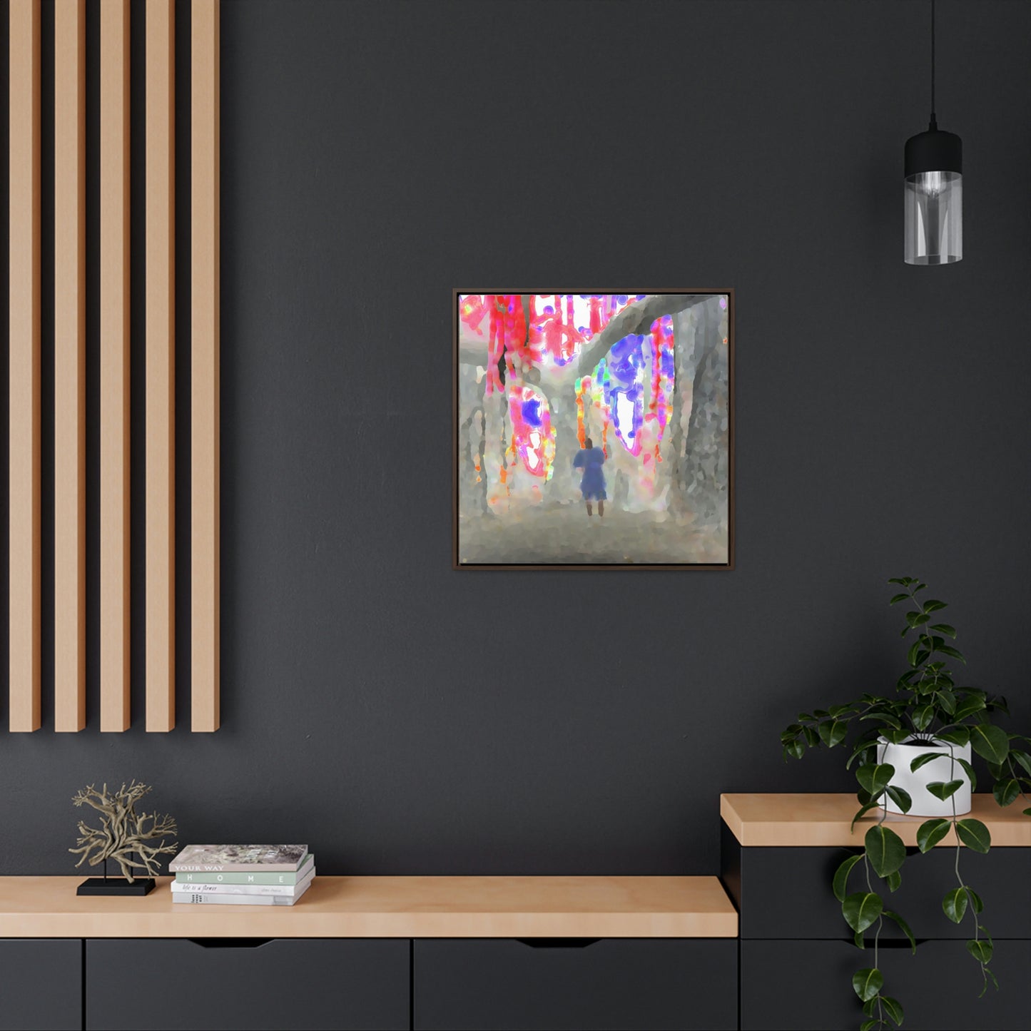 Gallery Canvas Wraps, Square Frame ... 'More' ... Jesuit Philosophy ... "In The Polynesian Banyans ..."