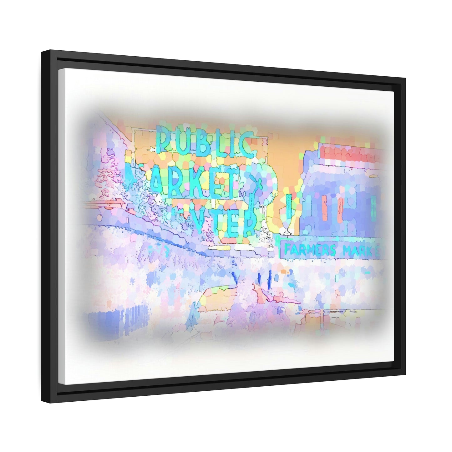 Matte Canvas, Black Frame ... PPM: Pike Place Market ... Original Work ... Winter 2022 ...