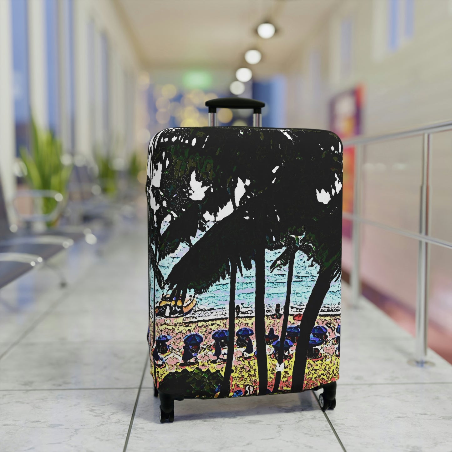 Luggage Cover ... "A Beautiful Beach Amongst The Palms" ... The Outrigger Waikiki, Honolulu, Oahu ... Original Works ...