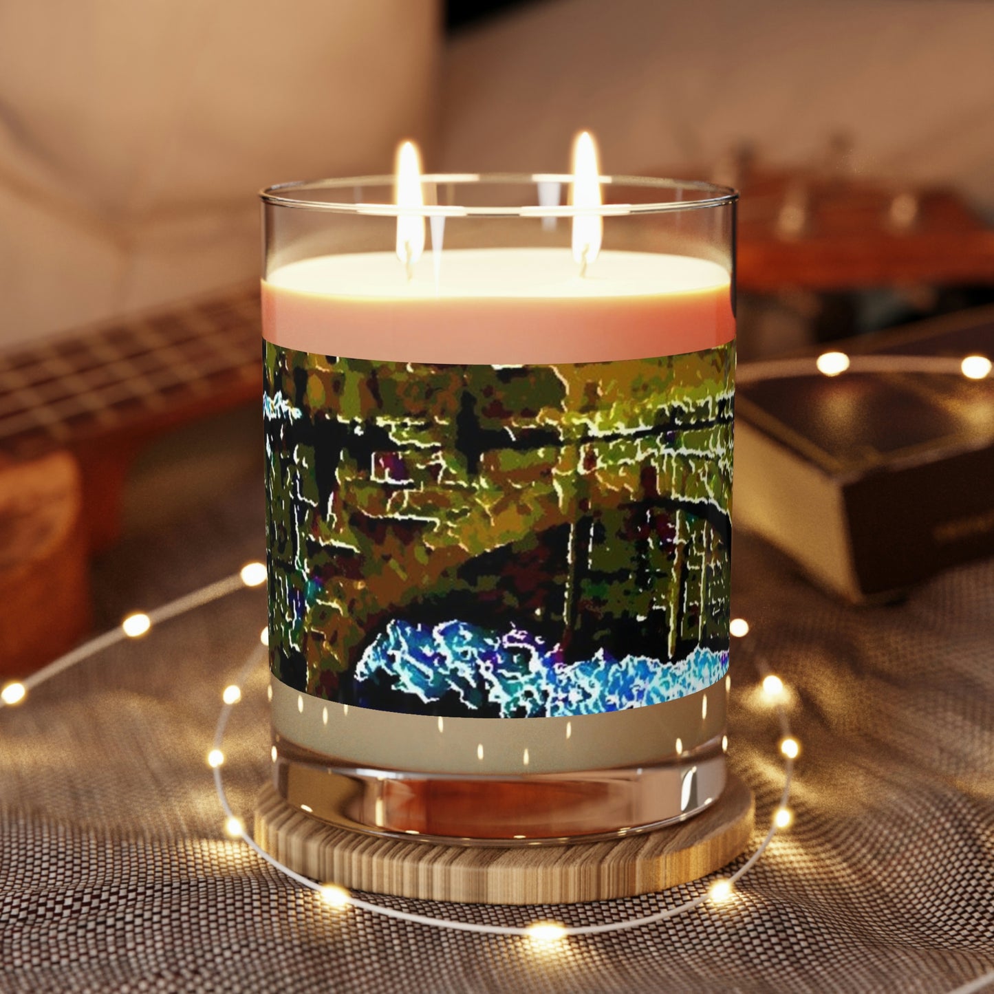 Scented Candle - Full Glass, 11oz ... Walikng The Streets & Alleys ... 'Strolling The Canals ... '  ... Original Works  ...