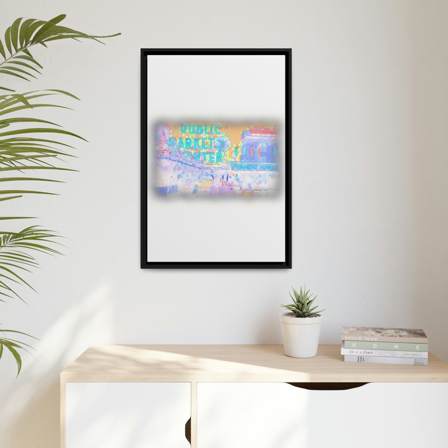 Matte Canvas, Black Frame ... PPM: Pike Place Market ... Original Work ... Winter 2022 ...