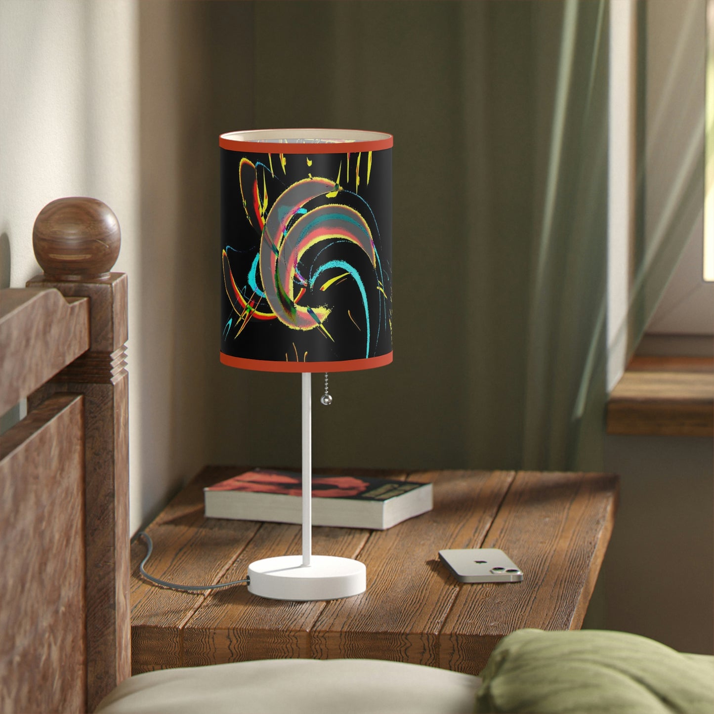 Lamp on a Stand, US|CA plug ... "Waning Moon" ... Central Idaho ... October 2022 ... Rendering Time: 22 Hours ... Original Works ...
