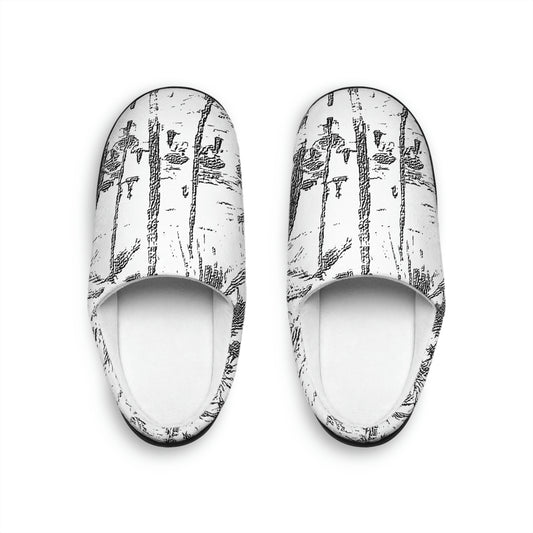 Men's Indoor Slippers ... "The Royal Hawai'ian: Waikiki Beach_Beach" ... Honolulu, HI ... October 2014 (Halloween) ... Original Works ...