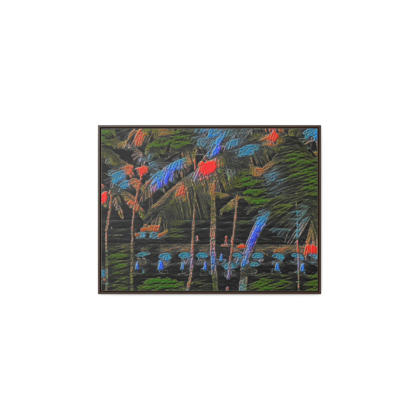 Gallery Canvas Wraps, Horizontal Frame ... "The Royal Hawai'ian: Waikiki Beach_Beach" ... Honolulu, HI ... Ocotber 2014 (Halloween) ... Original Works ...