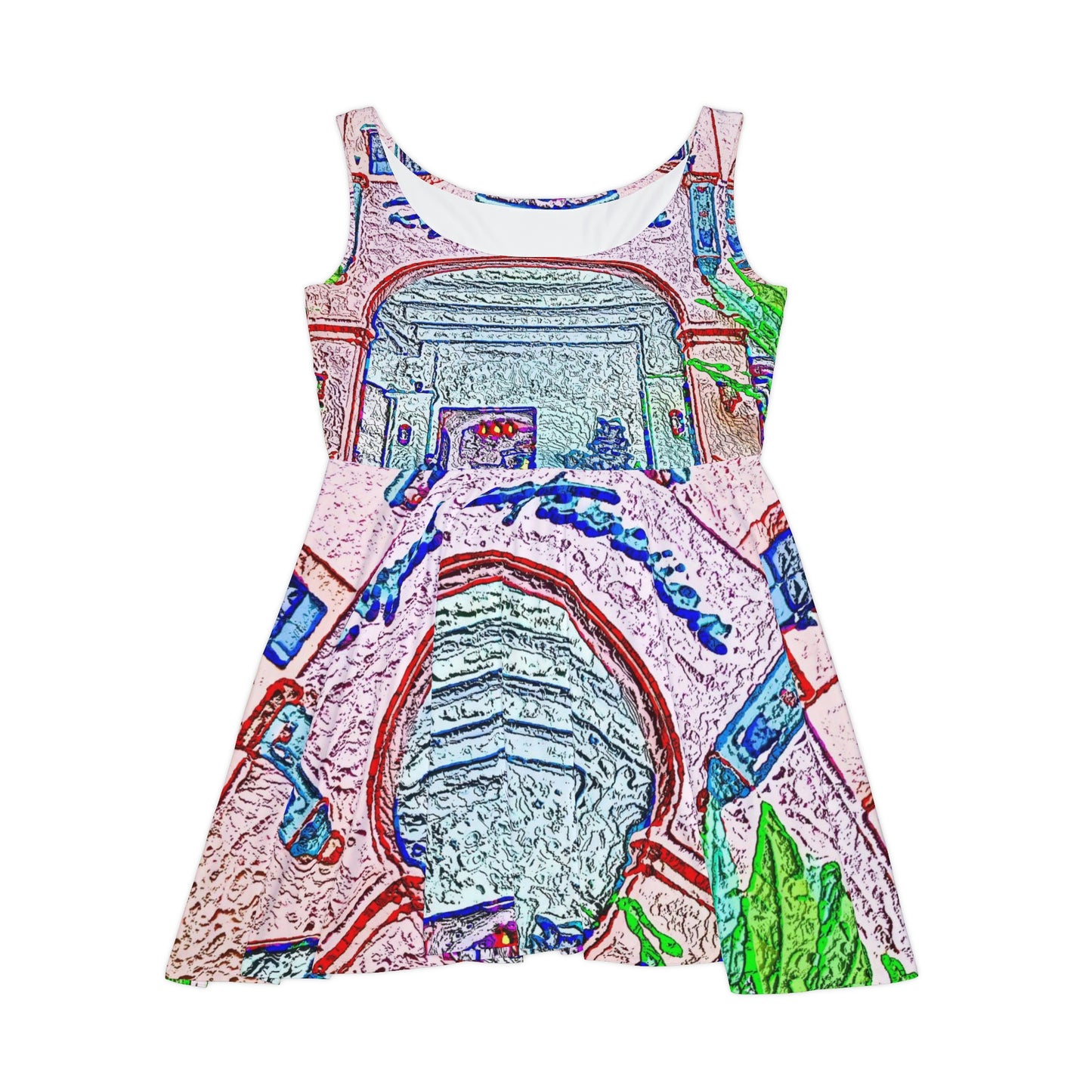 Women's Skater Dress ... "La Grande Entree" At: 'The Pink Palace' ... The Royal Hawai'ian ... Honolulu, HI ... '27Oct2014' ... Original Works ...