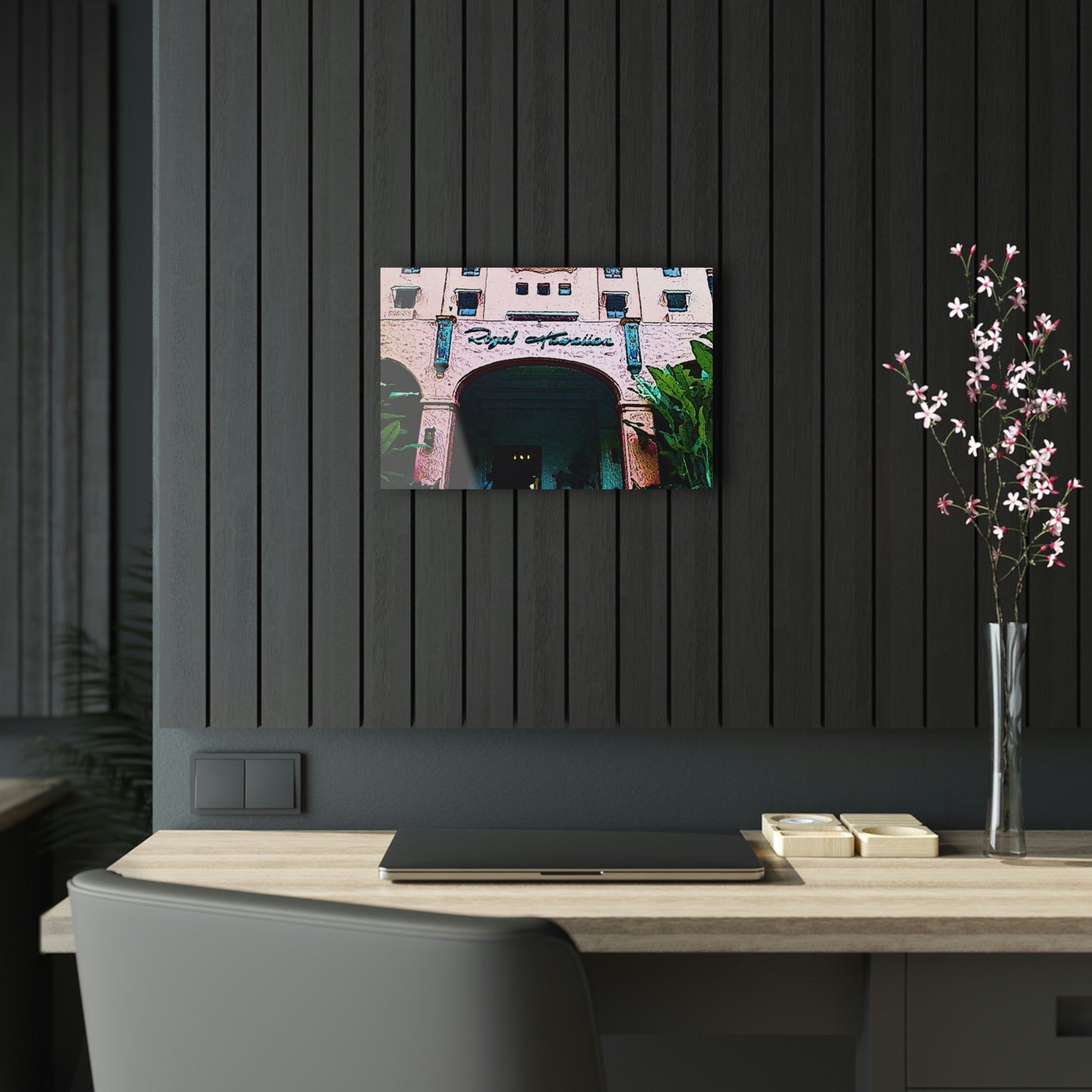 Acrylic Prints ...  "La Grande Entree" At: 'The Pink Palace' ... The Royal Hawai'ian ... Honolulu, HI ... '27Oct2014' ... Original Works ...