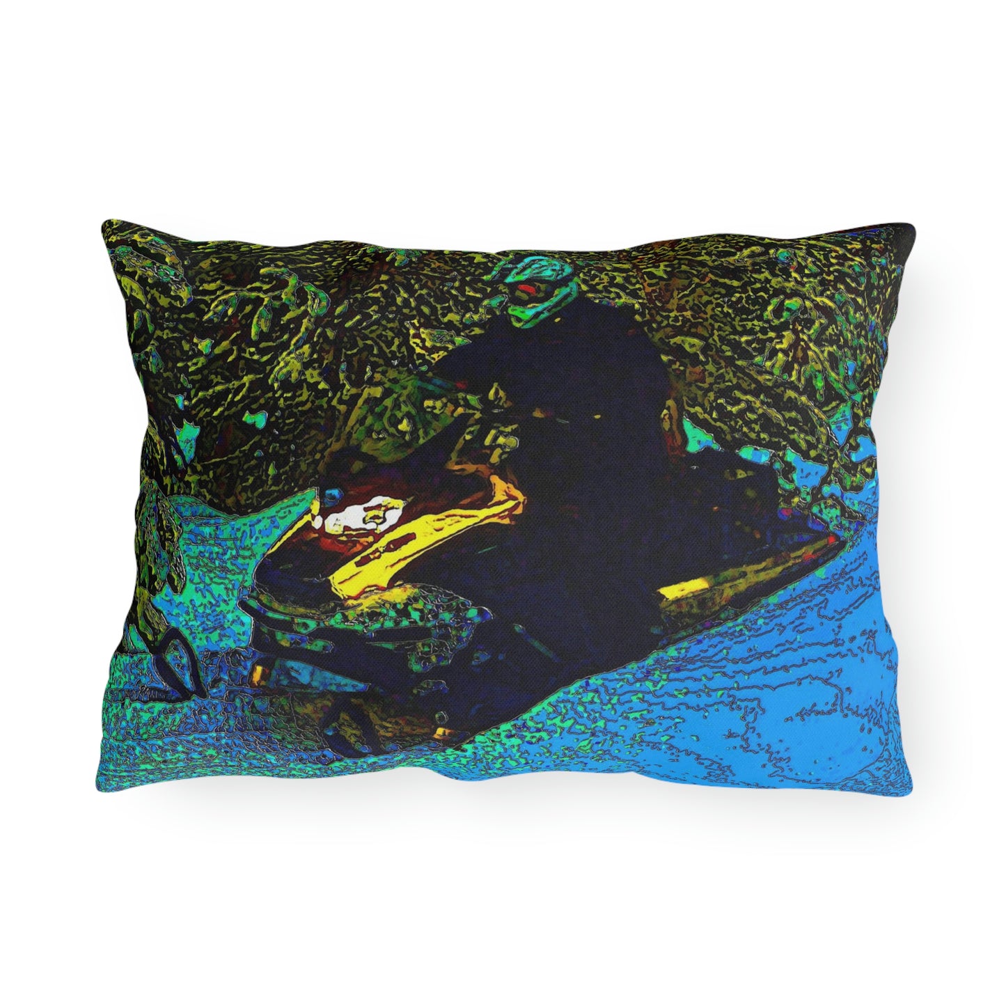 Outdoor Pillow .s ... Yep ... "Another Day ... Riding Through The Wilderness ... " ... February 2023 ... Original Works ...