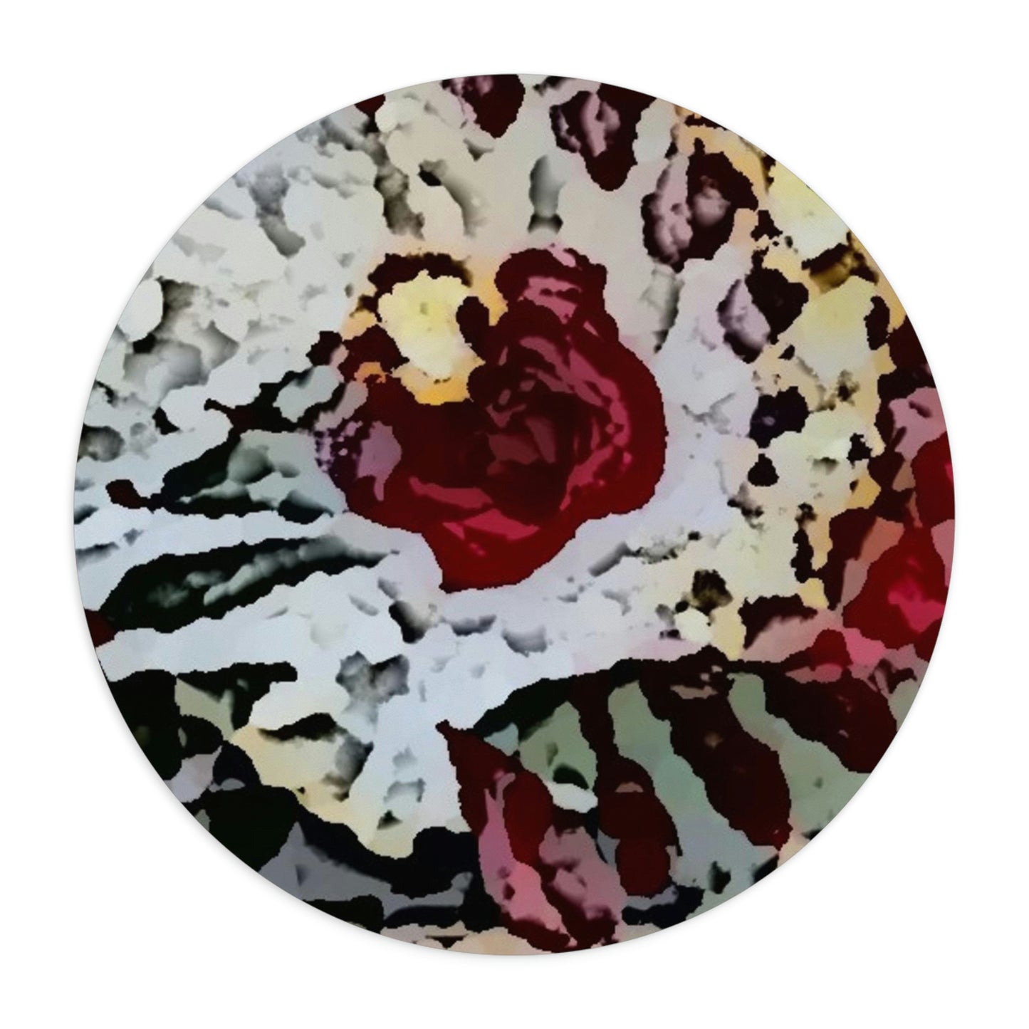 Mouse Pad ... "A Friendly Flower" ... Pointsettia 'Pointing' ... Original Works ... (Supplied Photograph) ...