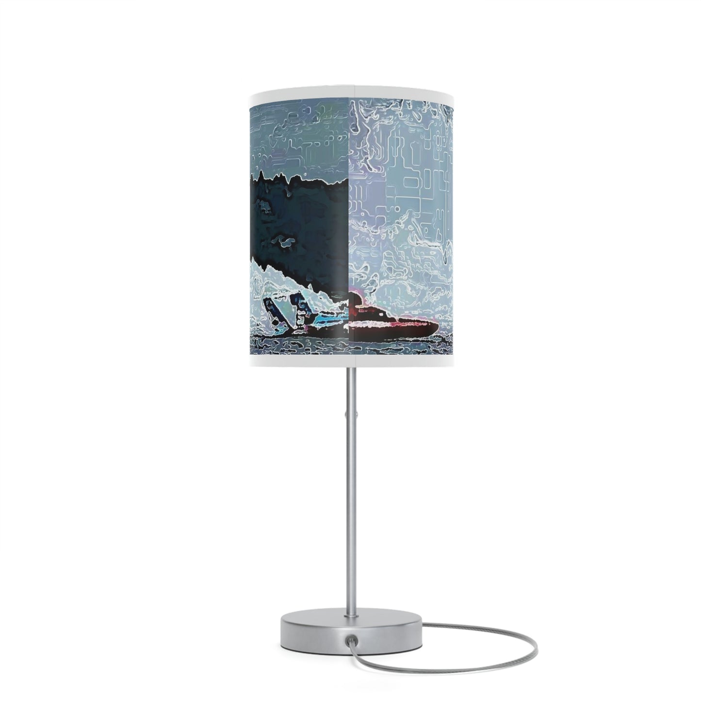 Lamp on a Stand, US|CA plug ... Seattle Columbia Cup On Lake Washington ... "Dave Wilcox Heads For The Win" ... Associate Gift-Photo ... Original Works ...