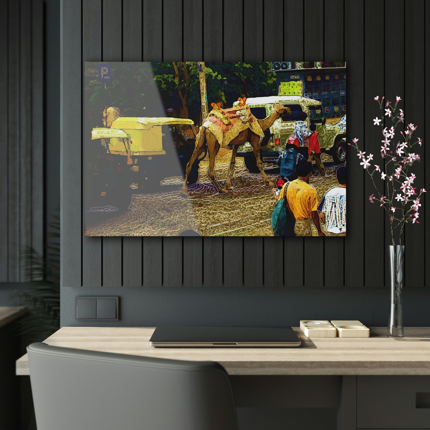 Acrylic Prints ... "Truckin'-Up-To-Buffalo ... 'Oops - Wrong Country' ... Truckin'-Up-To-New Delll -'E' ... " ... (Delhi, India) ... 5July2007. Original Works ...