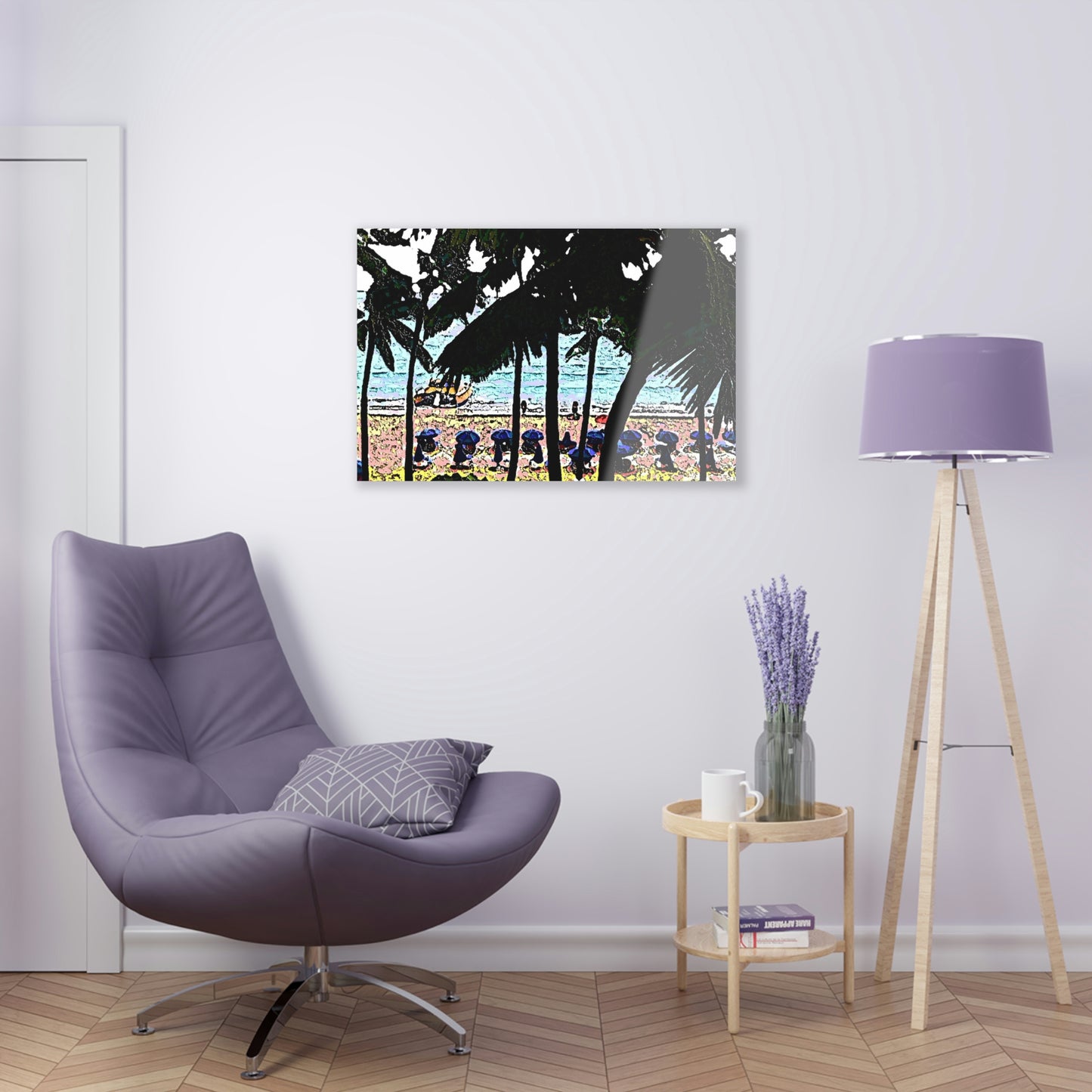 Acrylic Prints ... "A Beautiful Beach Amongst The Palms" ... The Outrigger Waikiki, Honolulu, Oahu ... Original Works ...