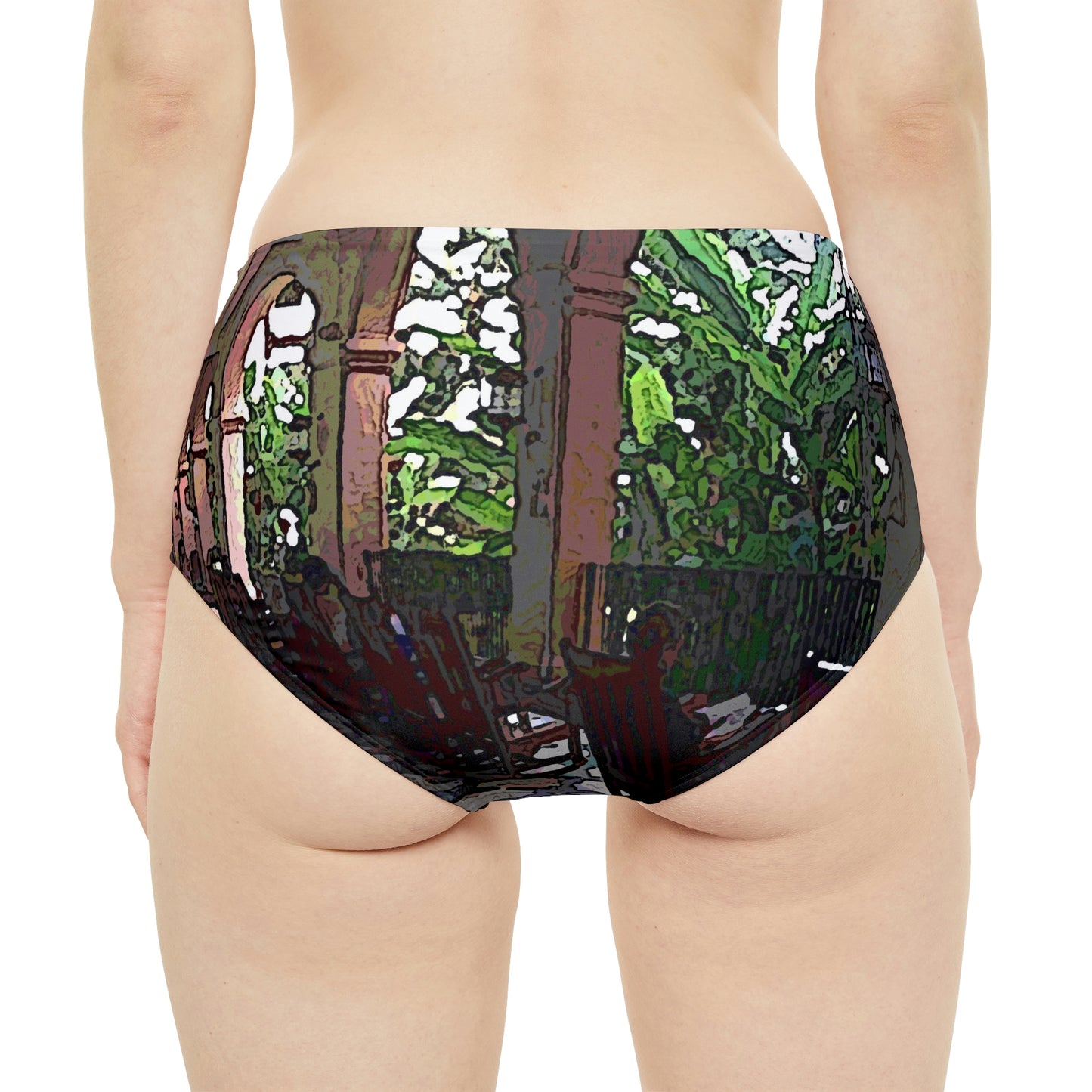 High-Waist Hipster Bikini Bottom ... Lanai & Rocking Chairs At: 'The Pink Palace' ... The Royal Hawai'ian ... Honolulu, HI ... '27Oct2014' ... Original Works ...