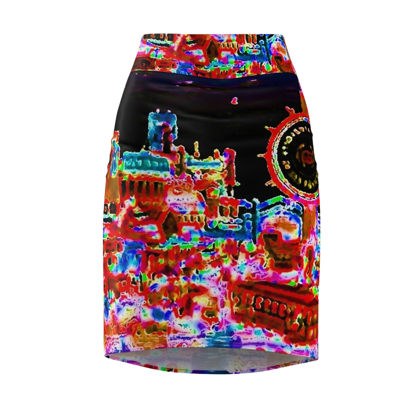 Women's Pencil Skirt ... "No.9 Fishermen's Grotto - Fishermen's Wharf, SF, California" ... Family Archives: 1970's ... Original Works ...