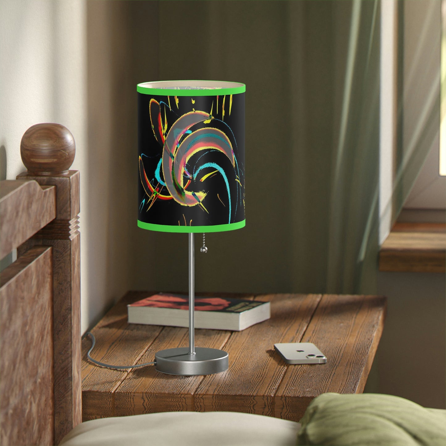 Lamp on a Stand, US|CA plug ... "Waning Moon" ... Central Idaho ... October 2022 ... Rendering Time: 22 Hours ... Original Works ...