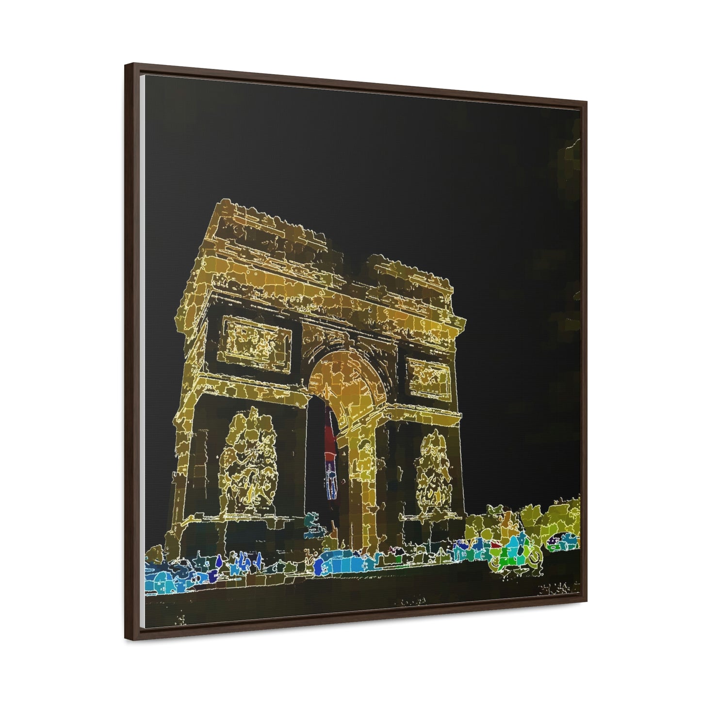 Gallery Canvas Wraps, Square Frame ...  L'Arc de Triomphe ... 'Barbara Joan Bonnell-Holt Photo' ... Circa 1972 ... Oringinal Works ...