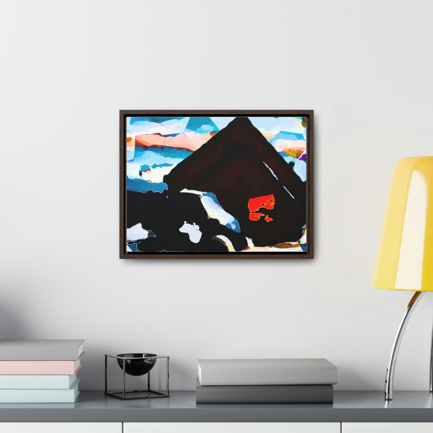 Gallery Canvas Wraps, Horizontal Frame ... After An Intense Snow Storm ... 'Digging Out' ... A Vehicle & Cabin "In The Mountains" ... March 2023 ... Original Works ...
