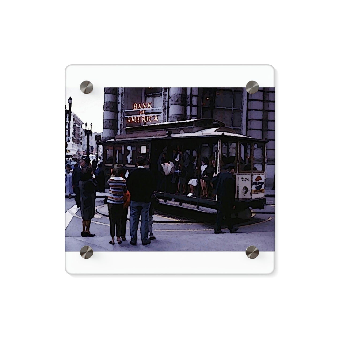 Acrylic Wall Art Panels ... San Francisco ... 'Rice-A-Roni-A-San Francisco Treat' ... "A Cable Car Classic" ... Family Archives: 1973 ... Original Works ...
