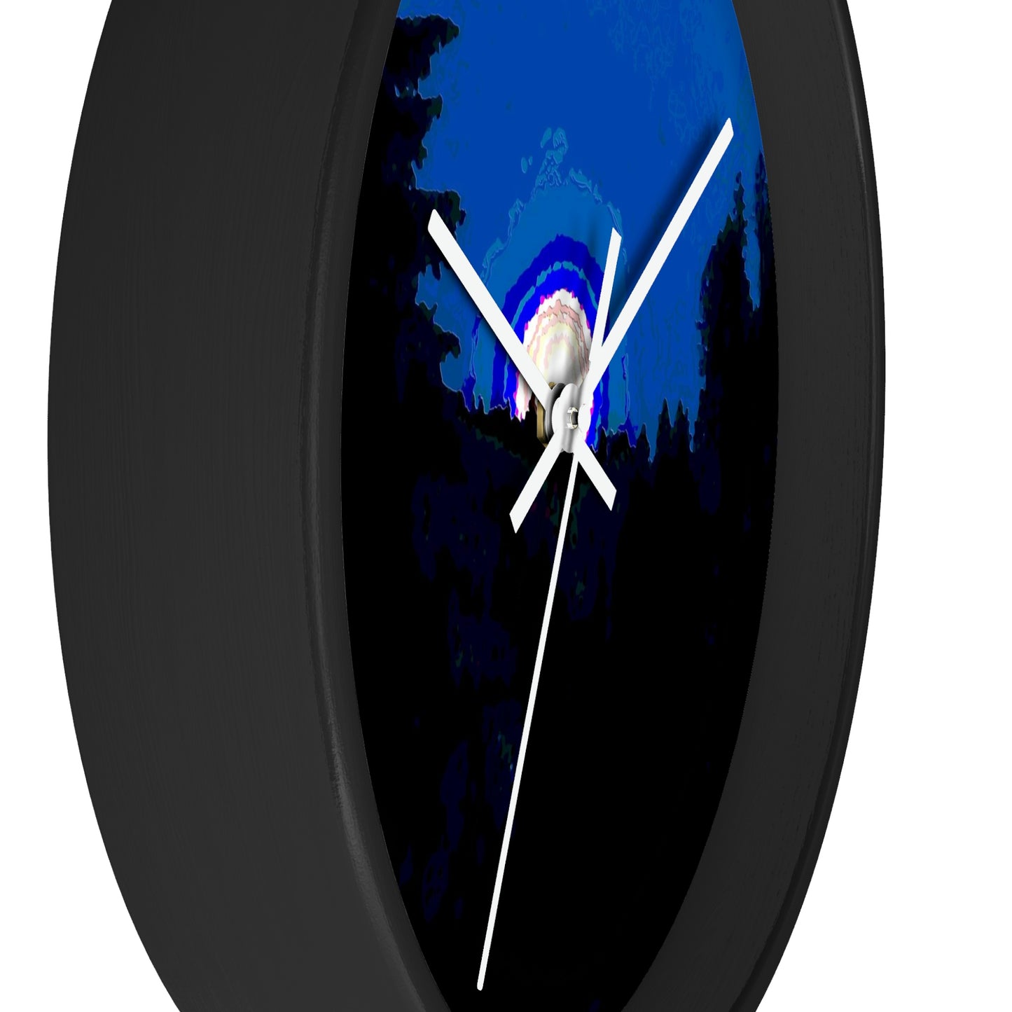 Wall clock ... "The Road Home" ...' Over The River & Through The Woods To? ...' ... Moonscape Near Elk City, Idaho ... Original Works ... 5Jan23 ...