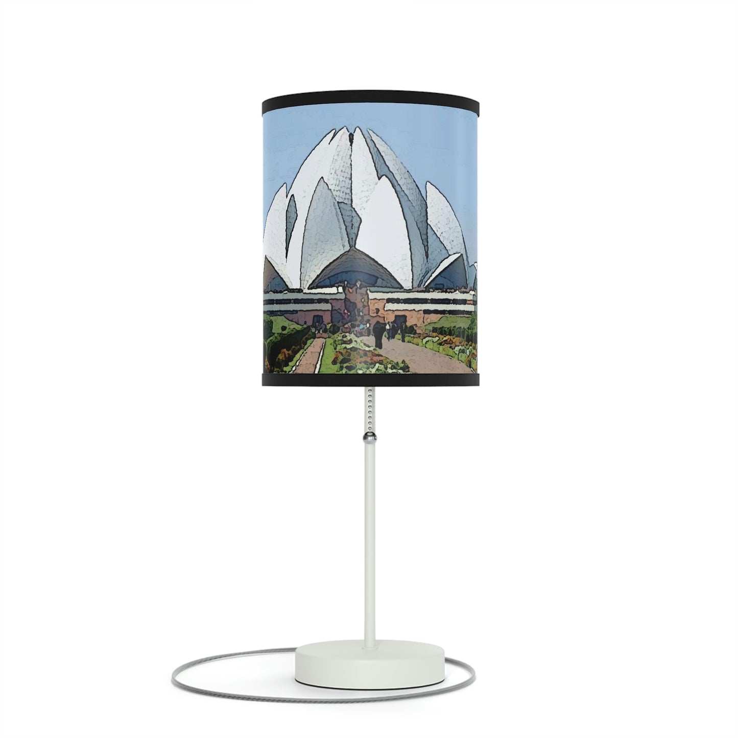 Lamp on a Stand, US|CA plug ... 'Bahai'i House-Of-Worship' ... "Lotus Temple: Delhi, India, 2008" ... Original Works ...