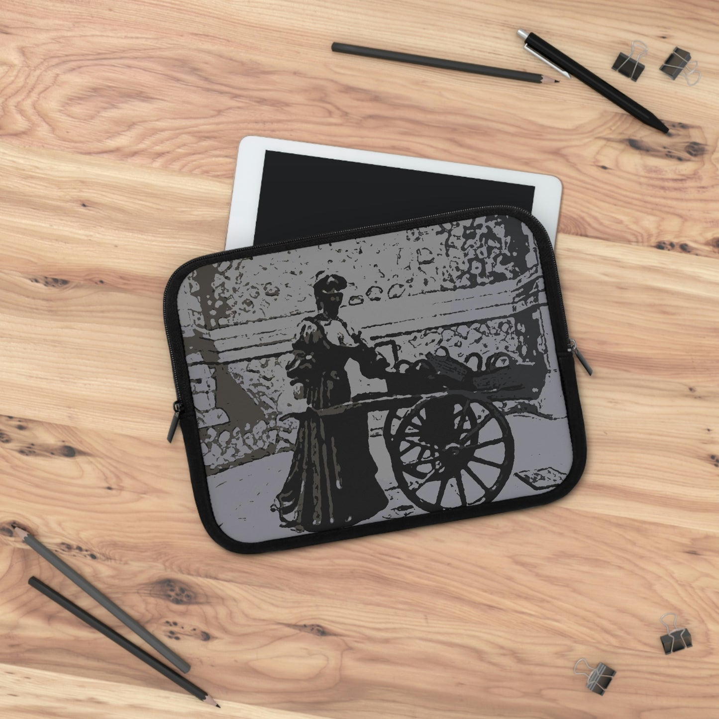 Laptop Sleeve ... Dublin's "Molly Malone Along Grafton Street" ... Cryin' Cockels & Muscles Alive-Alive-Oh ... Circa 2003 ... Original Works ...