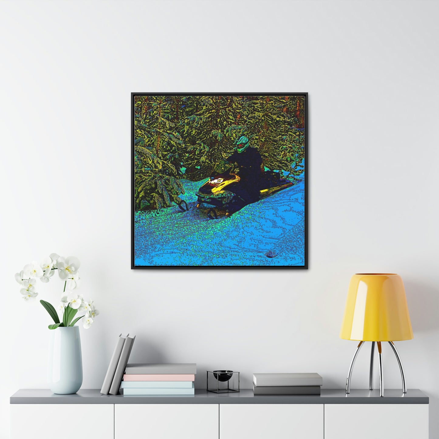 Gallery Canvas Wraps, Square Frame ... Yep ... "Another Day ... Riding Through The Wilderness ... " ... February 2023 ... Original Works ...