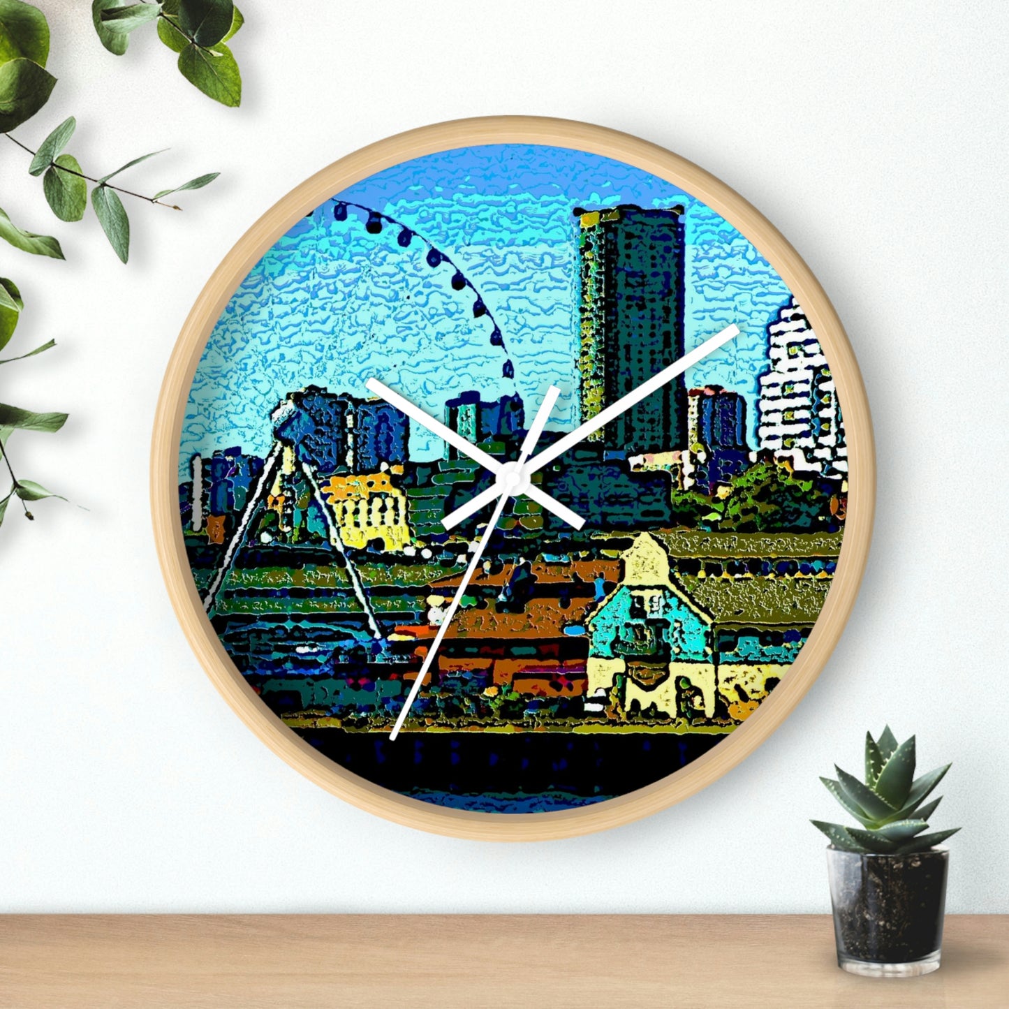 Wall clock ... That Classic Wheel ... 'Seattle's Wheel' ... & An Old Classic Waterside Vendors ...  'Family Archives' ... Original Works ...