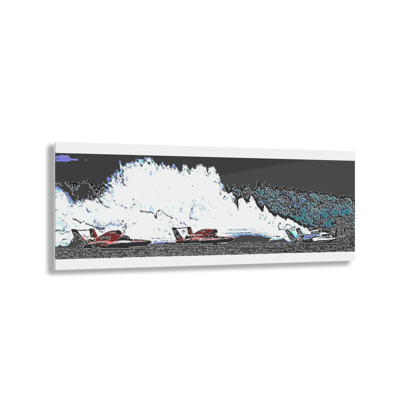Acrylic Prints ... Seattle Columbia Cup On Lake Washington ... "Dave Wilcox Heads For The Win" ... Associate Gift-Photo ... Original Works ...