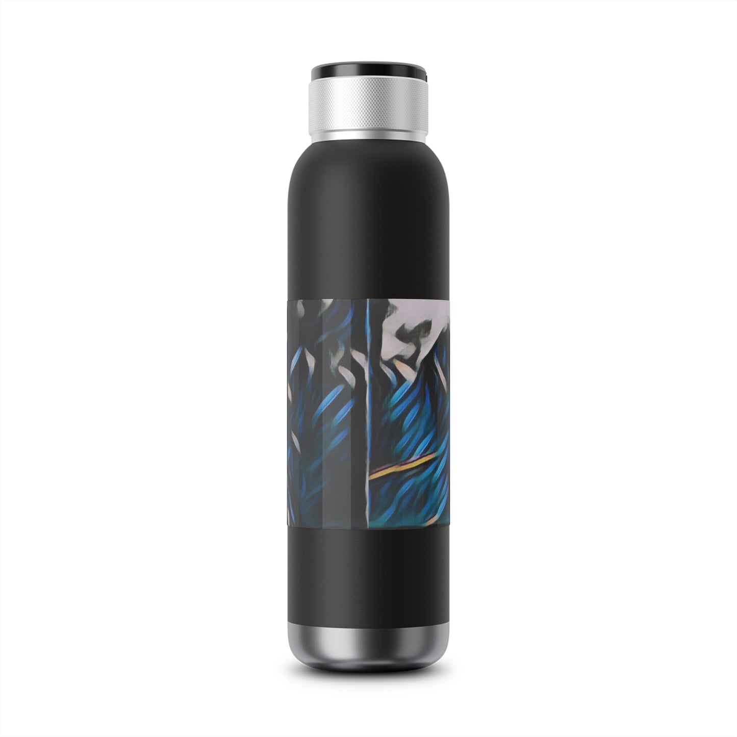 Soundwave Copper Vacuum Audio Bottle 22oz ... "Ken's Favourite Humpback Breach" ... Circa: 21st Century ... Maui, HI ... Original Works ...