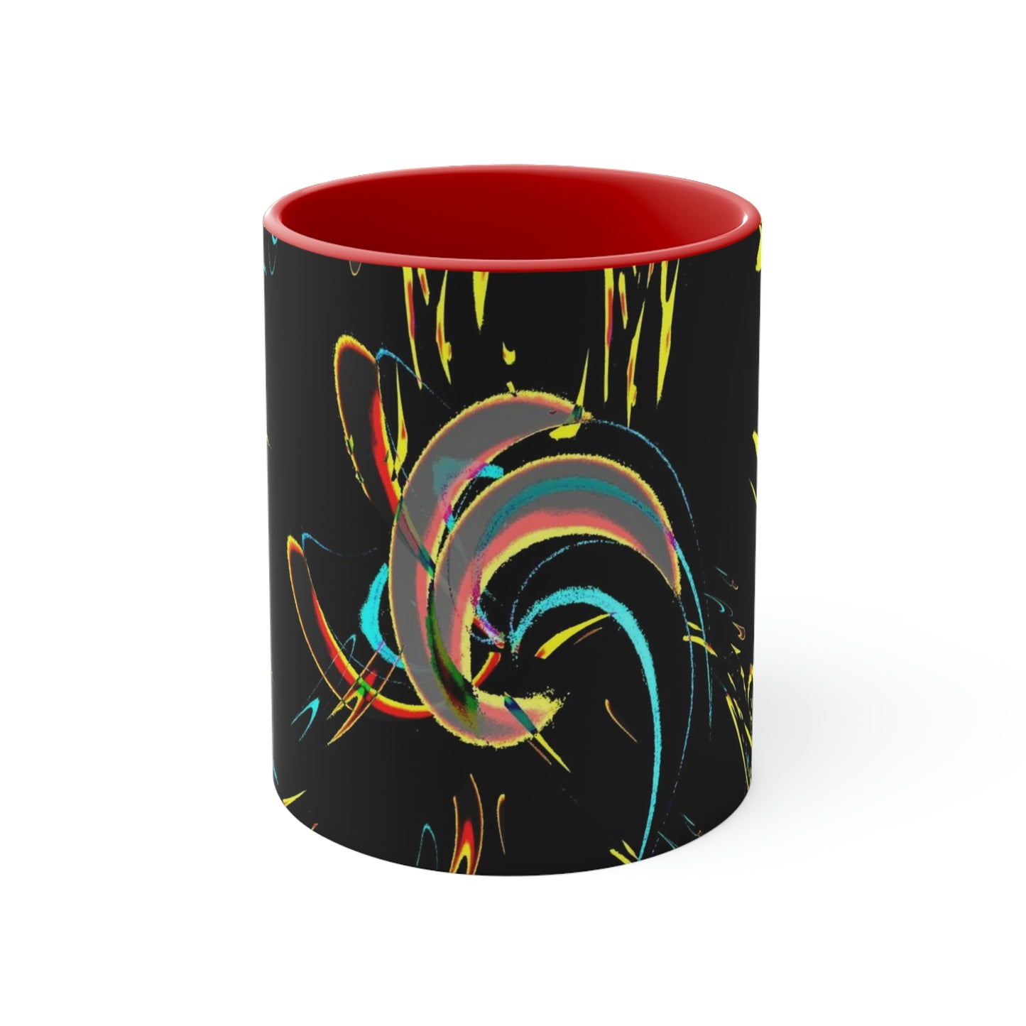 Accent Coffee Mug, 11oz ... "Waning Moon" ... Central Idaho ... October 2022 ... Rendering Time: 22 Hours ... Original Works ...