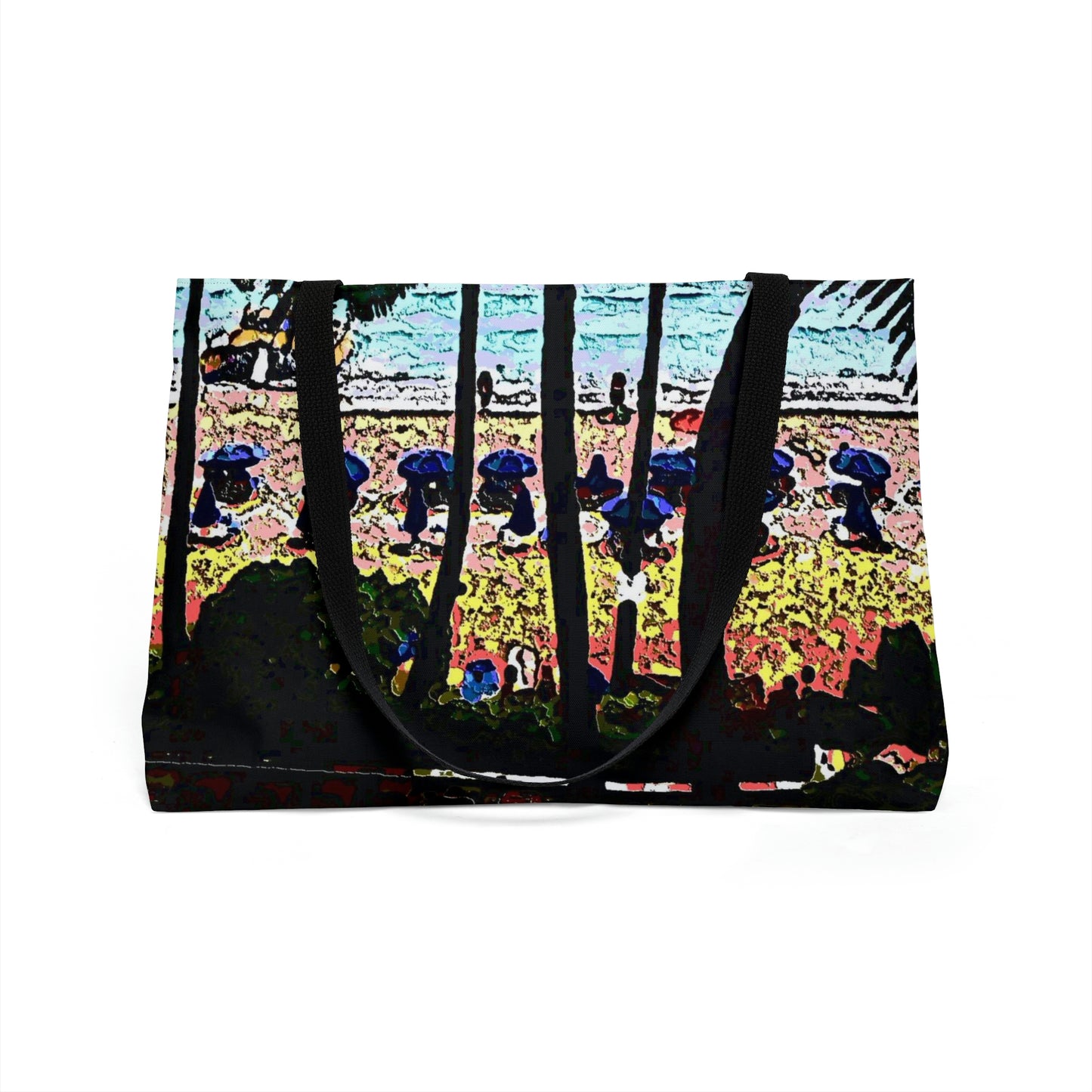 Weekender Tote Bag ... "A Beautiful Beach Amongst The Palms" ... The Outrigger Waikiki, Honolulu, Oahu ... Original Works ...