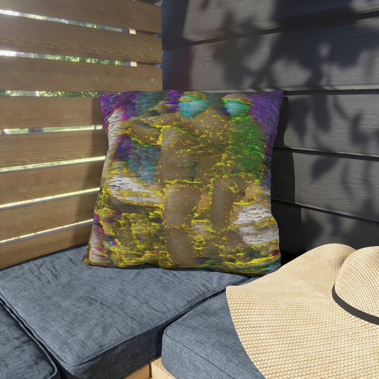 Outdoor Pillows ... "And 'I' Left His Dead A_s There By The Side-of-The-Road" ... Original Works ... (Grateful Dead: Me-And-My-Uncle)