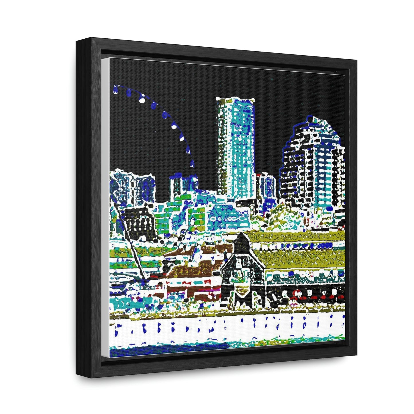 Gallery Canvas Wraps, Square Frame ... That Classic Wheel ... 'Seattle's Wheel' ... & Old Classic Waterside Vendors ...  'Family Archives' ... Original Works ...