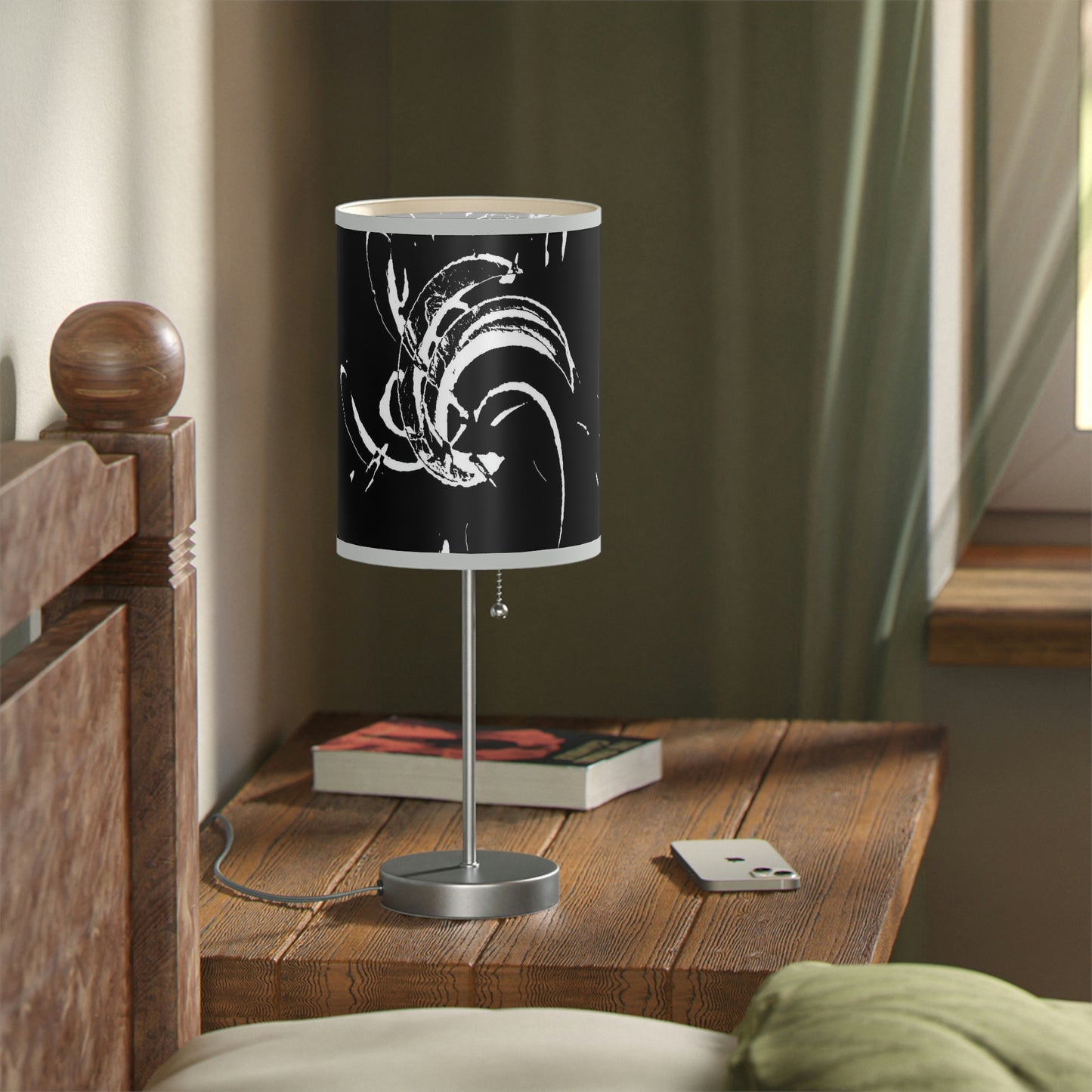 Lamp on a Stand, US|CA plug ..."Waning Moon" ... Central Idaho ... October 2022 ... Rendering Time: 22 Hours ... Original Works ...
