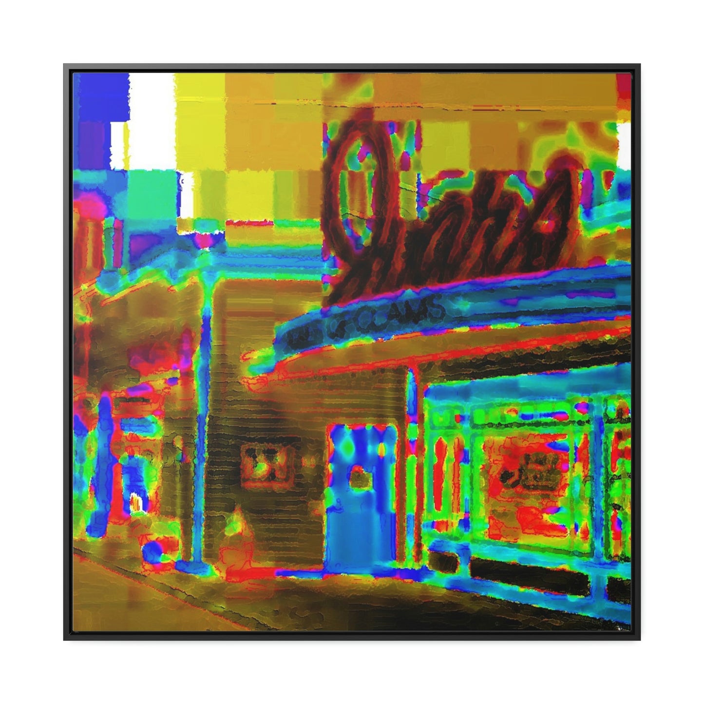 Gallery Canvas Wraps, Square Frame ...  In-A-Hurry & Stressed? ... Remember: Keep "Clam" ... Clam_Happy ...  'Ivars: Seattle Waterfront' ... Personal Archives ... Original Works ...