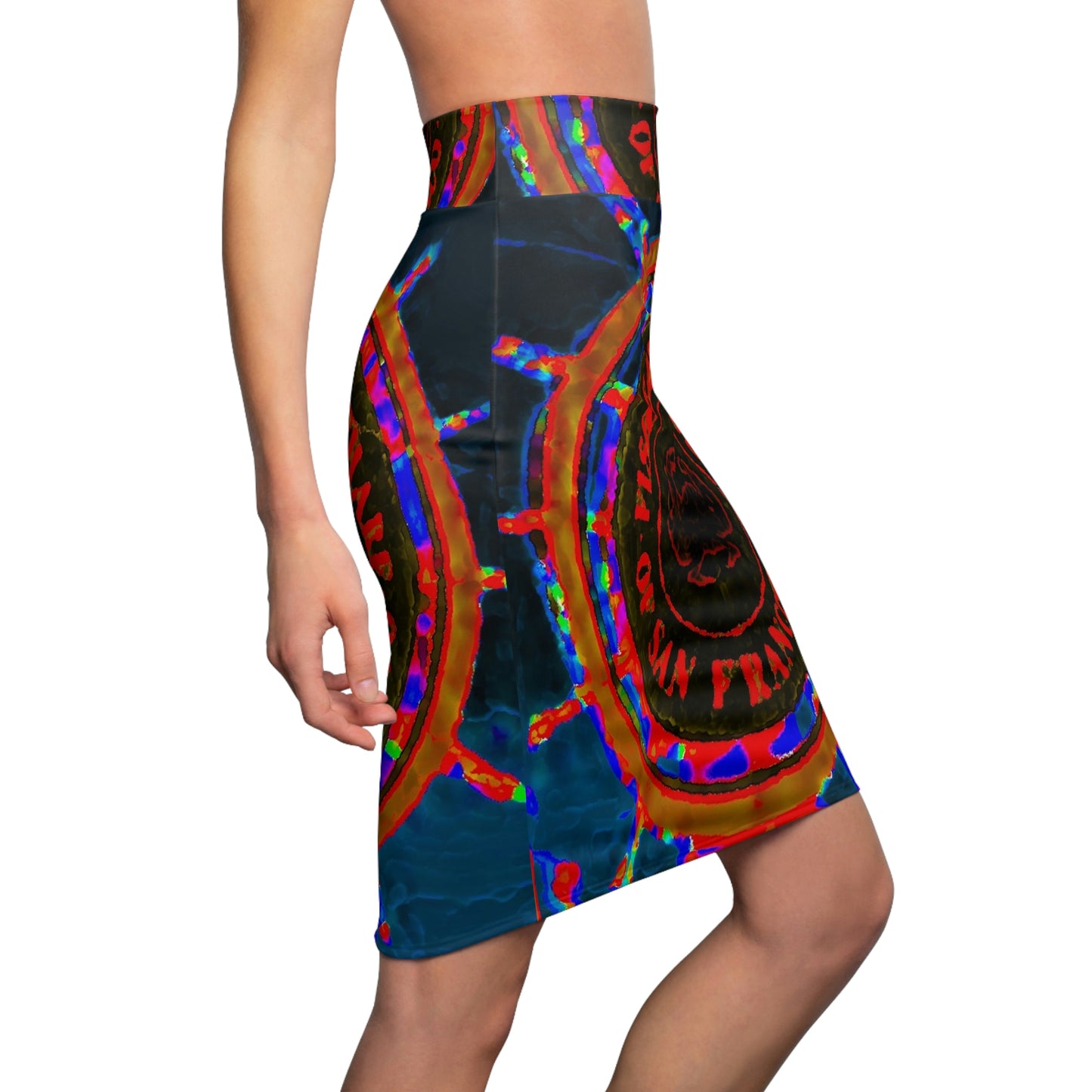 Women's Pencil Skirt ... "No.9 Fishermen's Grotto - Fishermen's Wharf, SF, California" ... Family Archives: 1970's ... Original Works ...