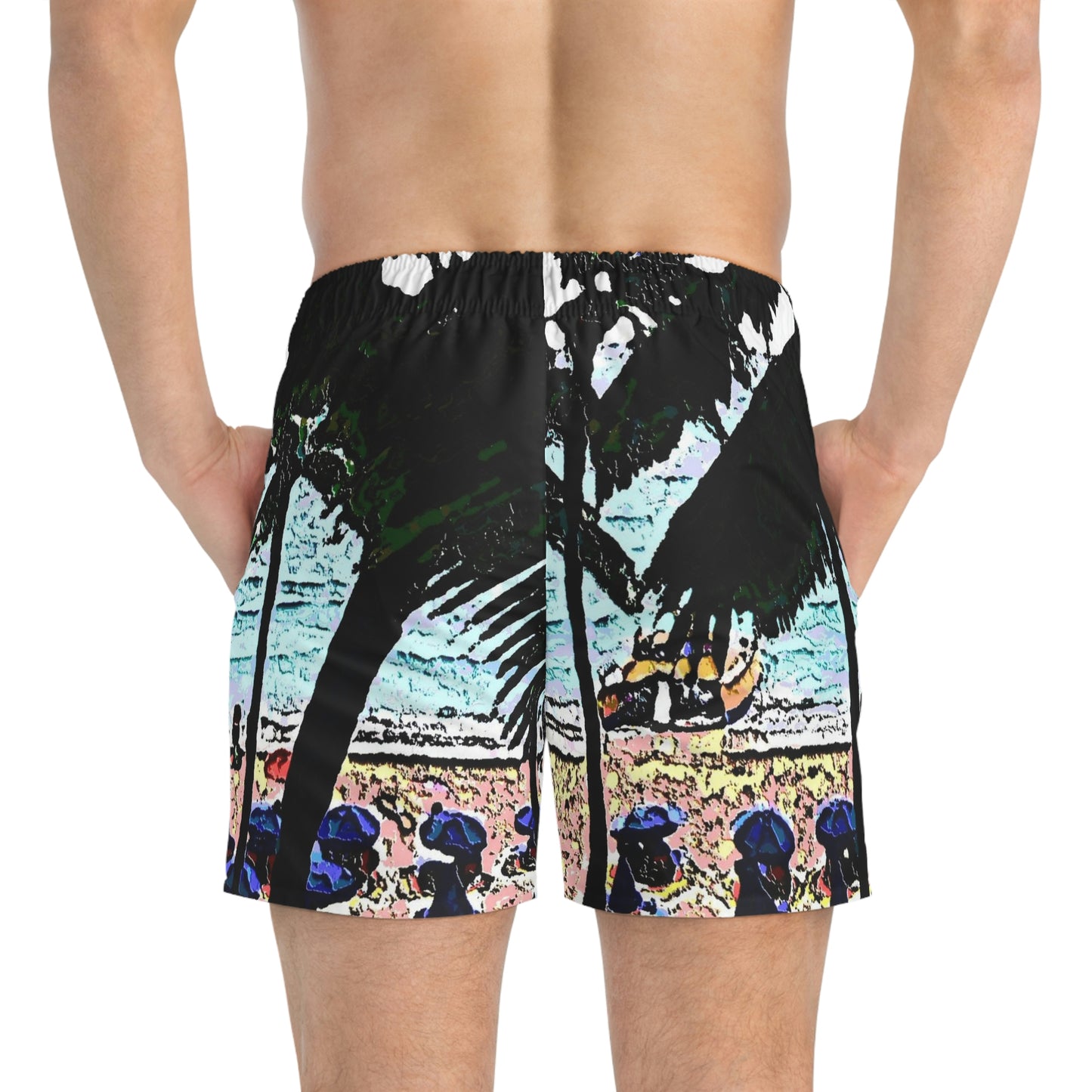 Swim Trunks ... "A Beautiful Beach Amongst The Palms" ... The Outrigger Waikiki, Honolulu, Oahu ... Original Works ...