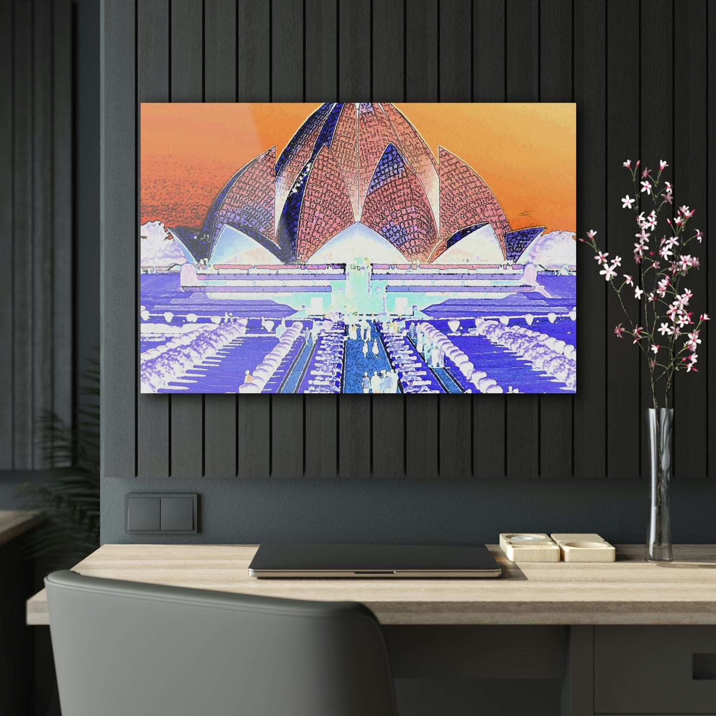 Acrylic Prints ... 'Bahai'i House-Of-Worship' ... "Lotus Temple: Delhi, India, 2008" ... Original Works ...