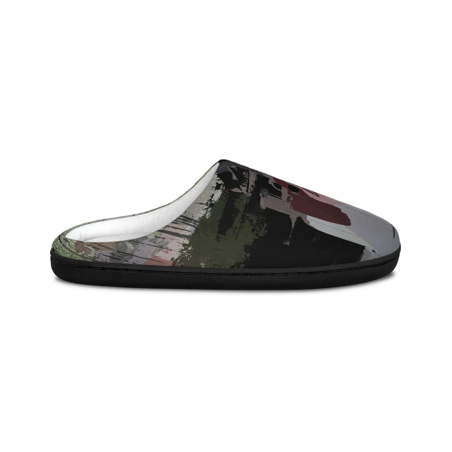 Men's Indoor Slippers ... 3-Wheeln' N' Groovin The Mountain Roads ... Central Idaho ... Original Works ...