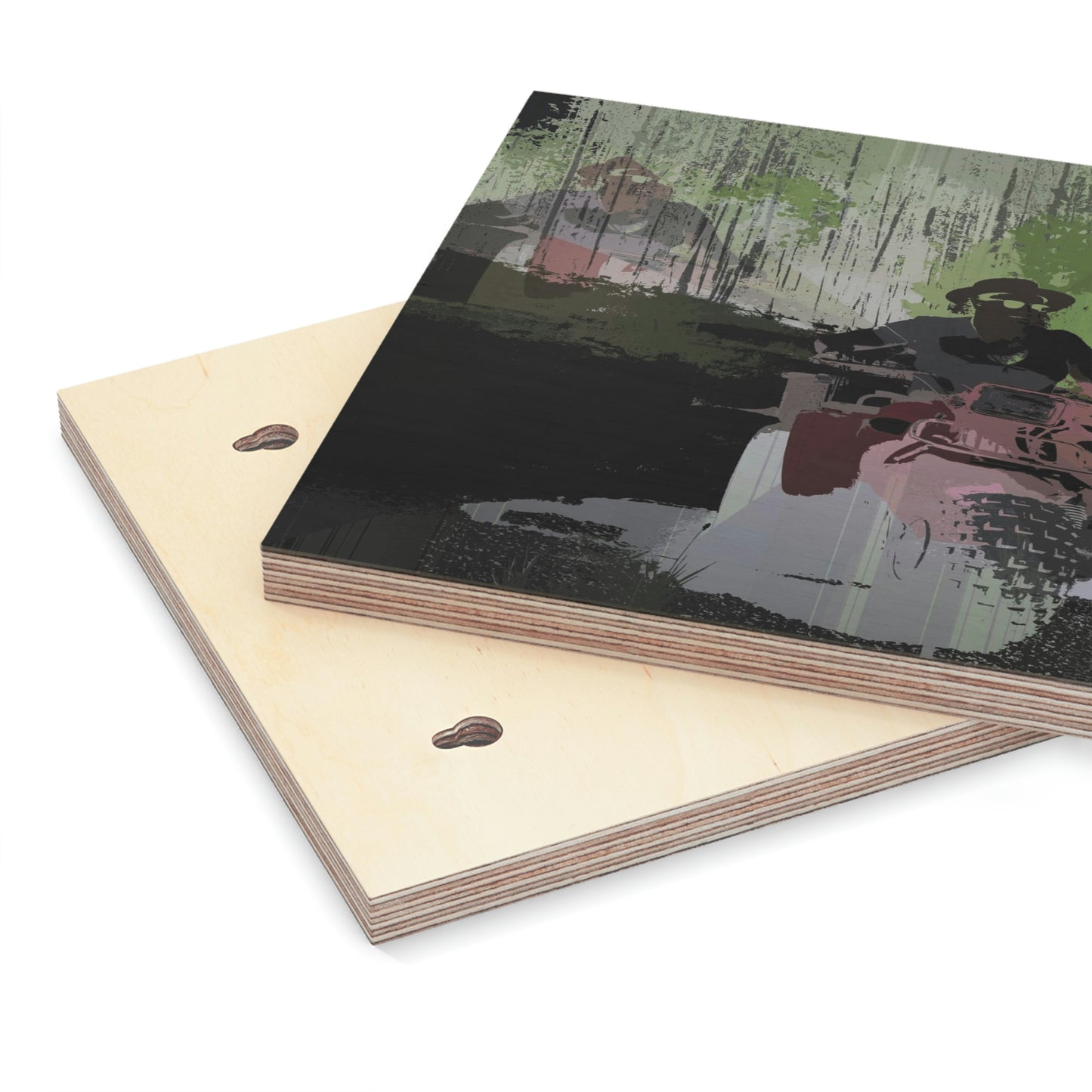 Wood Canvas ...  3-Wheeln' N' Groovin The Mountain Roads ... Central Idaho ... Original Works ...