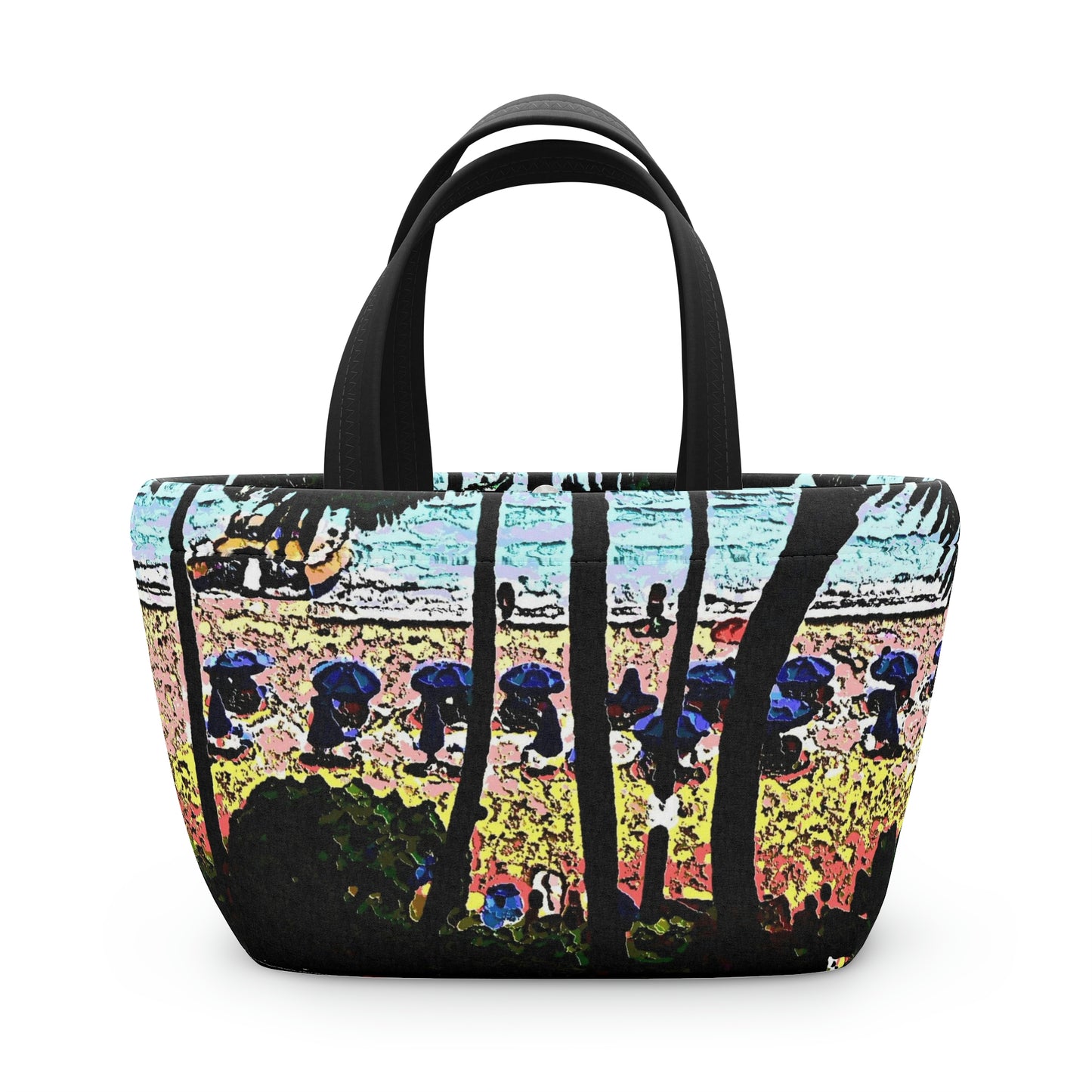 Lunch Bag ... "A Beautiful Beach Amongst The Palms" ... The Outrigger Waikiki, Honolulu, Oahu ... Original Works ...