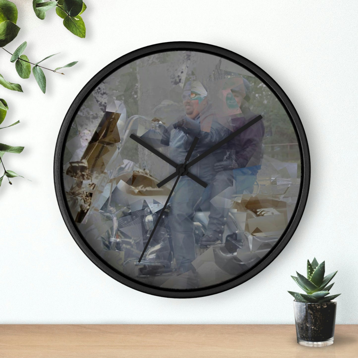 Wall clock ... The Open Road Beckons ... "Harley 'D' Yearnings ..."  Original Works ...