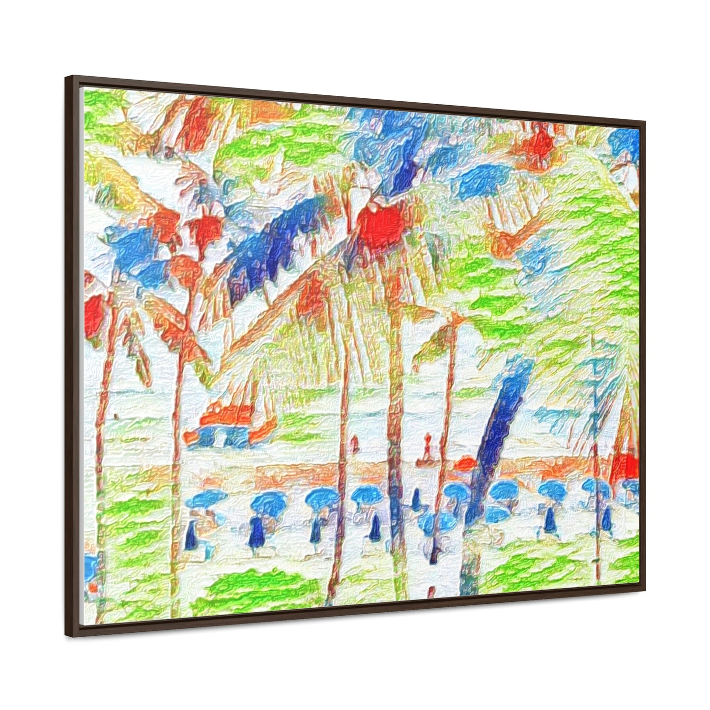 Gallery Canvas Wraps, Horizontal Frame ... "The Royal Hawai'ian: Waikiki Beach_Beach" ... Honolulu, HI ... Ocotber 2014 (Halloween) ... Original Works ...