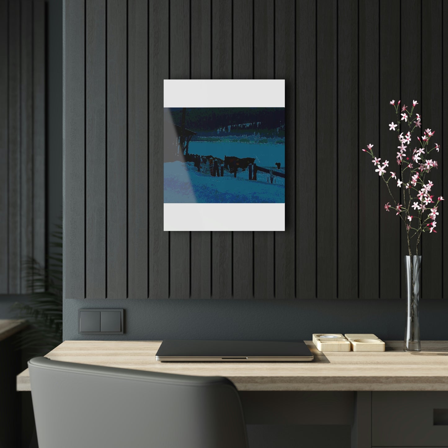 Acrylic Prints ... A Quiet Morning ... "Along The Red River & Nature Preserve Plateau" ... Jan23 ... Original Works ...