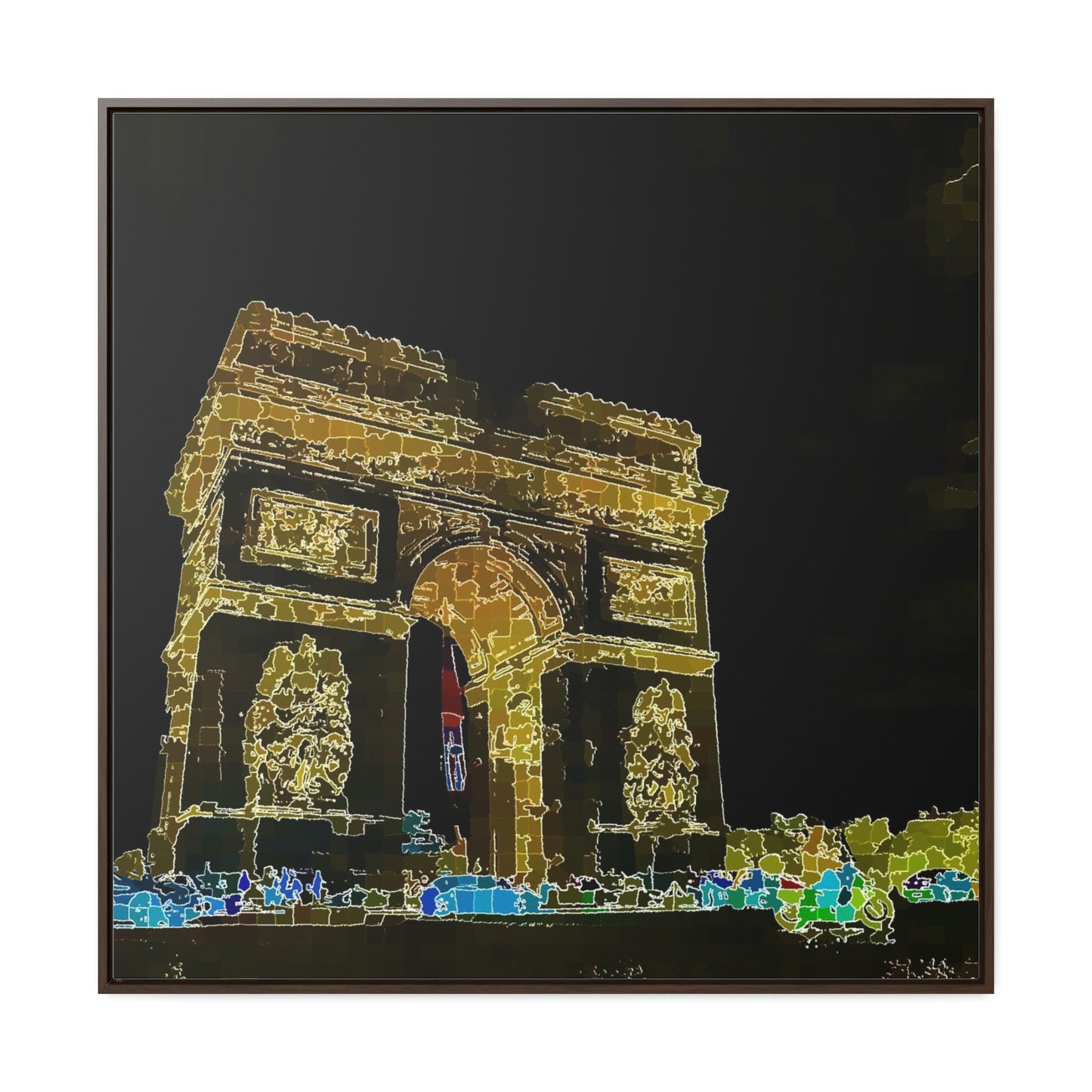 Gallery Canvas Wraps, Square Frame ...  L'Arc de Triomphe ... 'Barbara Joan Bonnell-Holt Photo' ... Circa 1972 ... Oringinal Works ...
