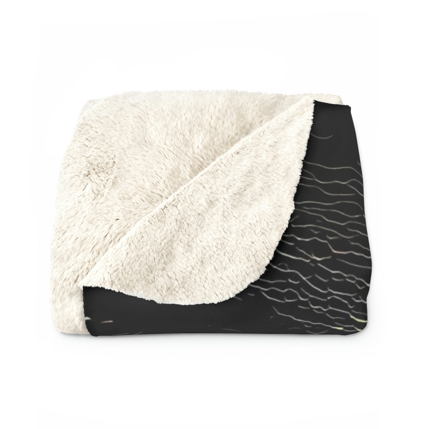 Sherpa Fleece Blanket ...  "Snow Vehicle In Snow Storm At-Rest" ... Circa 12Mar23 ... Central Idaho ... 18-Hours Rendering Time: Original Works ...
