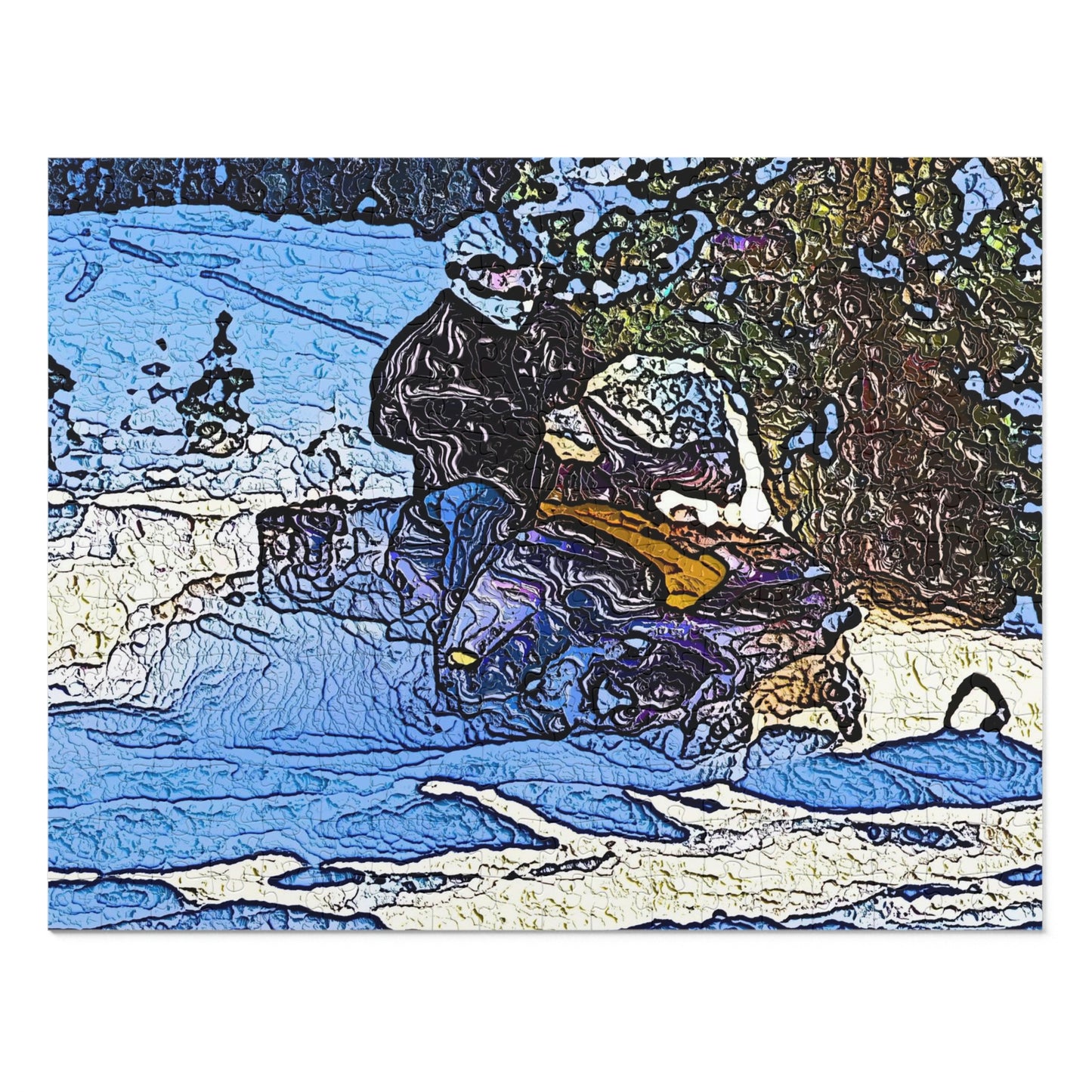 Jigsaw Puzzle (30, 110, 252, 500,1000-Piece) ... Blasting Through-The-Powder ... 'Central Idaho Mounains ... ' 2Dec22 ...