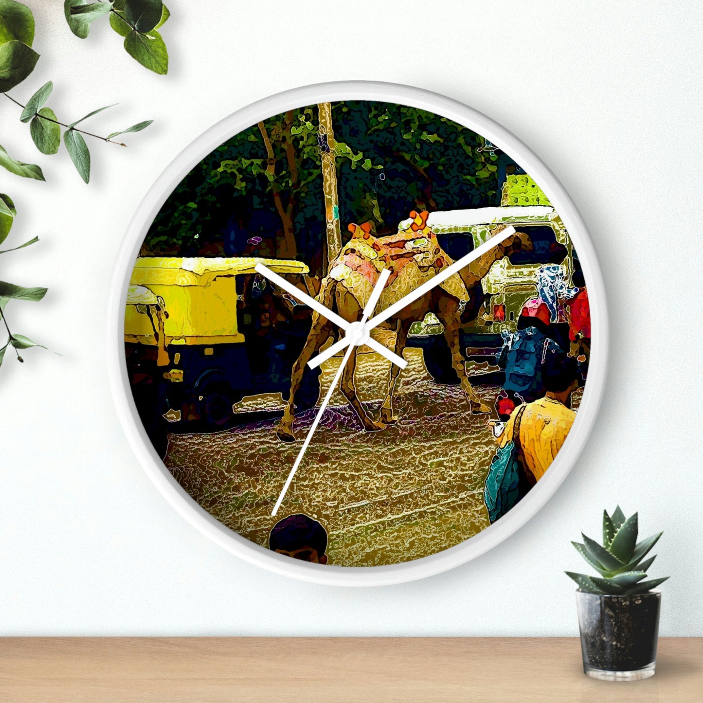 Wall clock ... "Truckin'-Up-To-Buffalo ... 'Oops - Wrong Country' ... Truckin'-Up-To-New Delll -'E' ... " ... (Delhi, India) ... 5July2007. Original Works ...